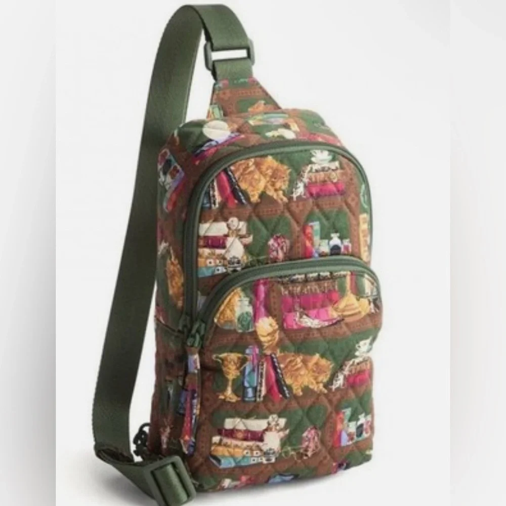 Vera Bradley x Harry Potter Lorman Hogwarts Library Sling Shoulder Bag NWT